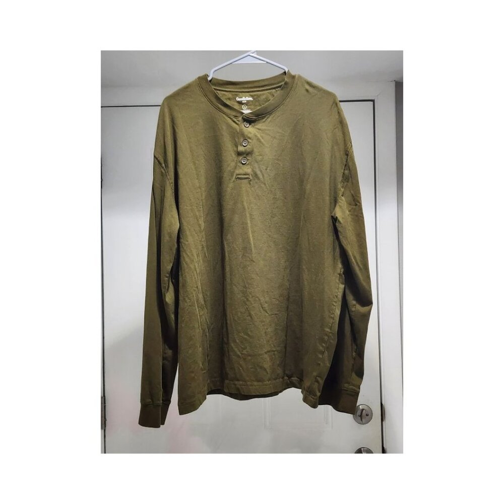 Goodfellow and Co Button-up Long Sleeve T-Shirt